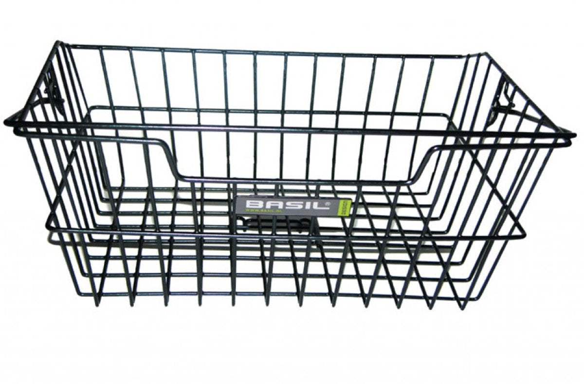 Fietsmand Basil Cairo met dragerbevestiging 41 x 31 x 17 cm - zwart