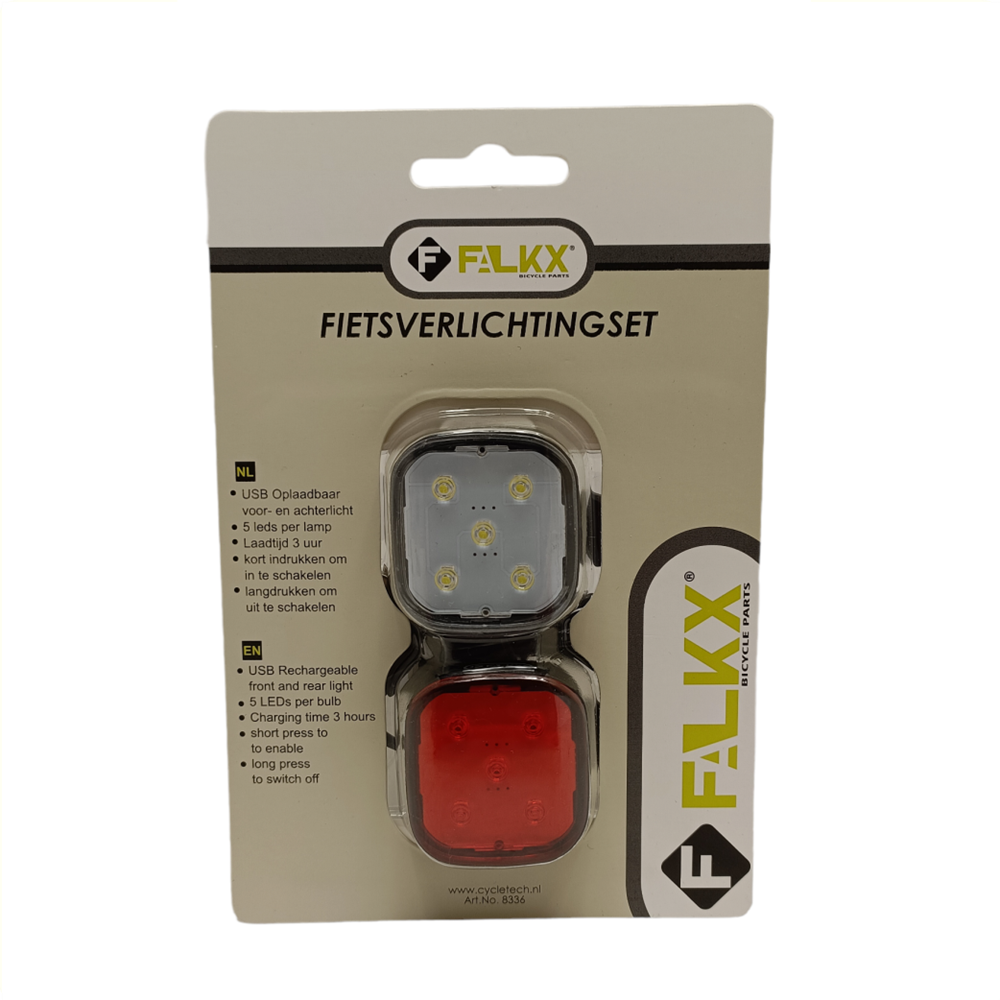 Bicycle light set USB