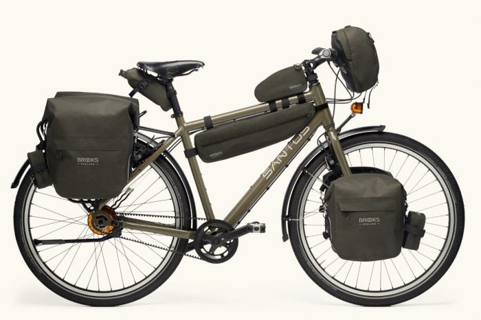 Brooks Scape large pannier mud green