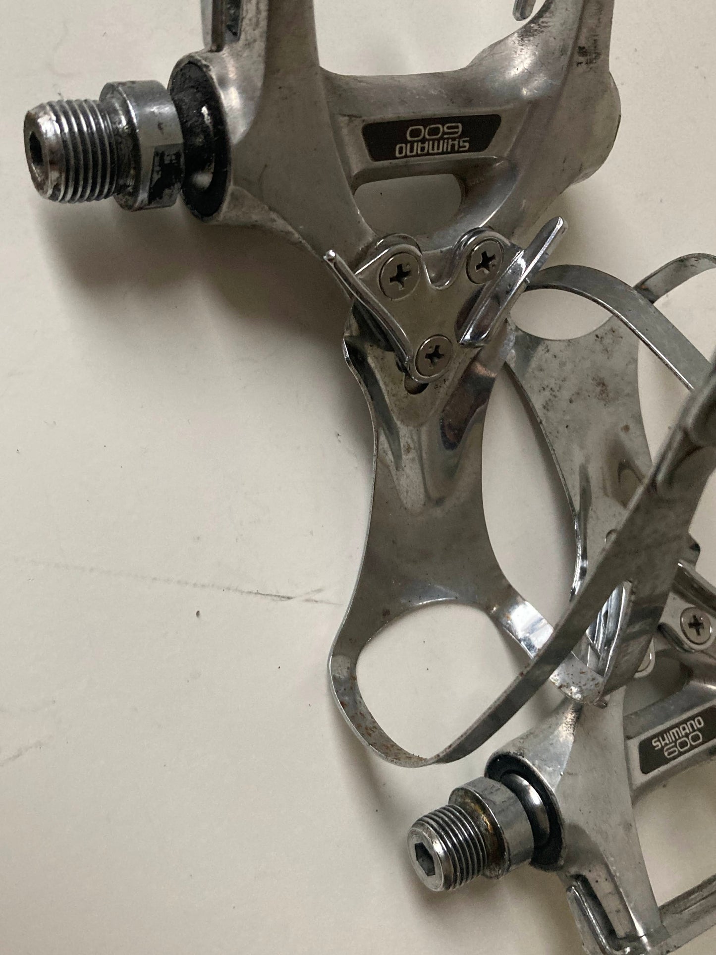 Shimano 600 pedals with clips PD-6207, 600EX Pedale