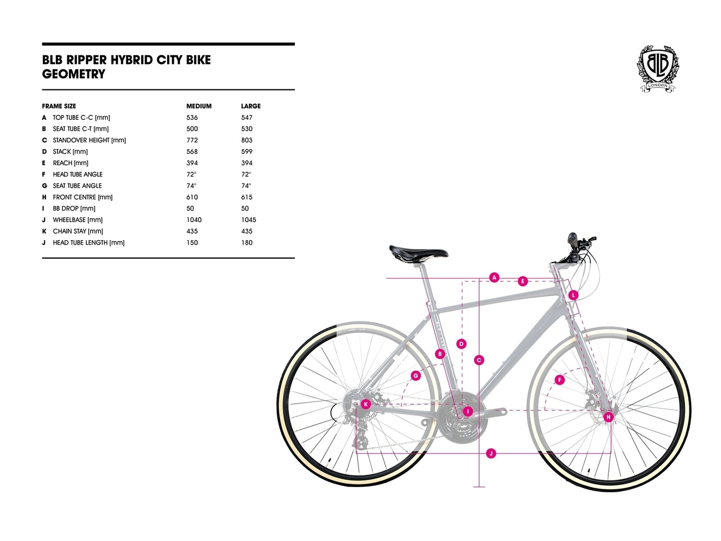 BLB Ripper hybrid bicycle v-brake