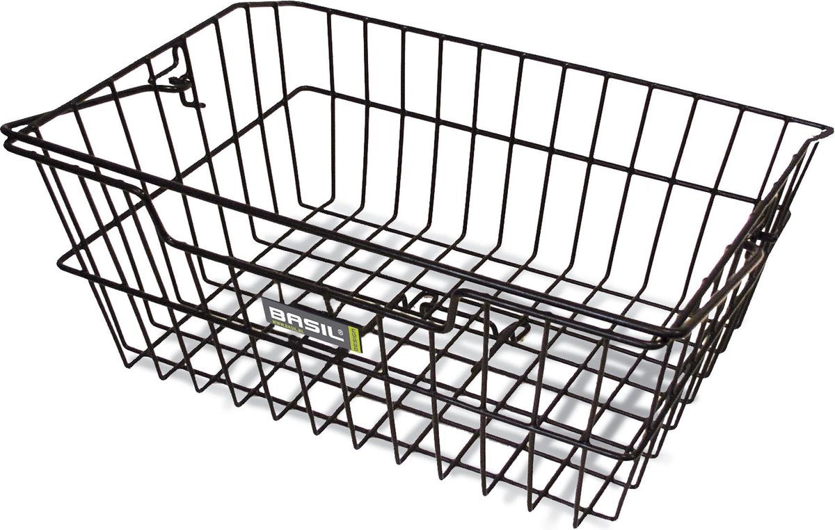 Fietsmand Basil Cairo met dragerbevestiging 41 x 31 x 17 cm - zwart