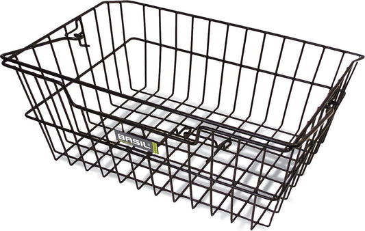 Fietsmand Basil Cairo met dragerbevestiging 41 x 31 x 17 cm - zwart