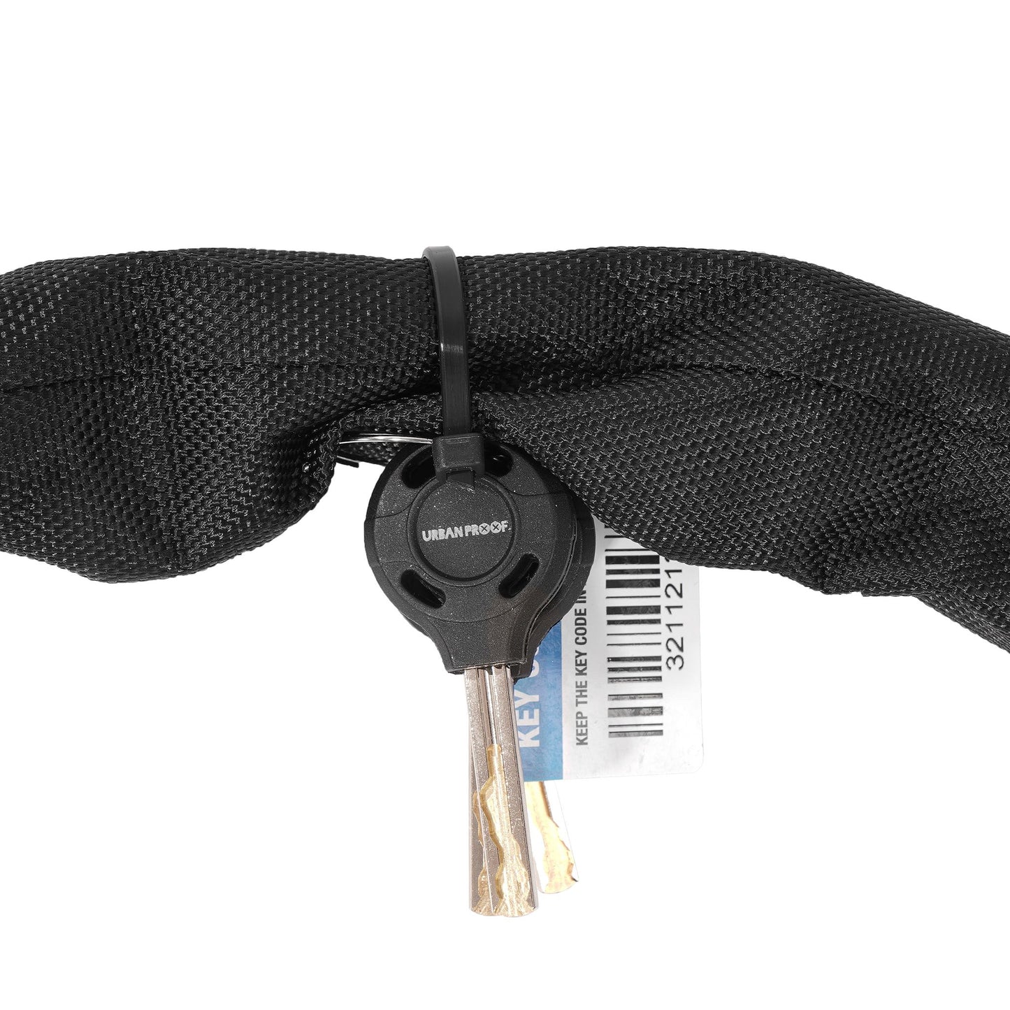 Kettingslot Urban Proof ø8mm x 100 cm met ART2 zwart