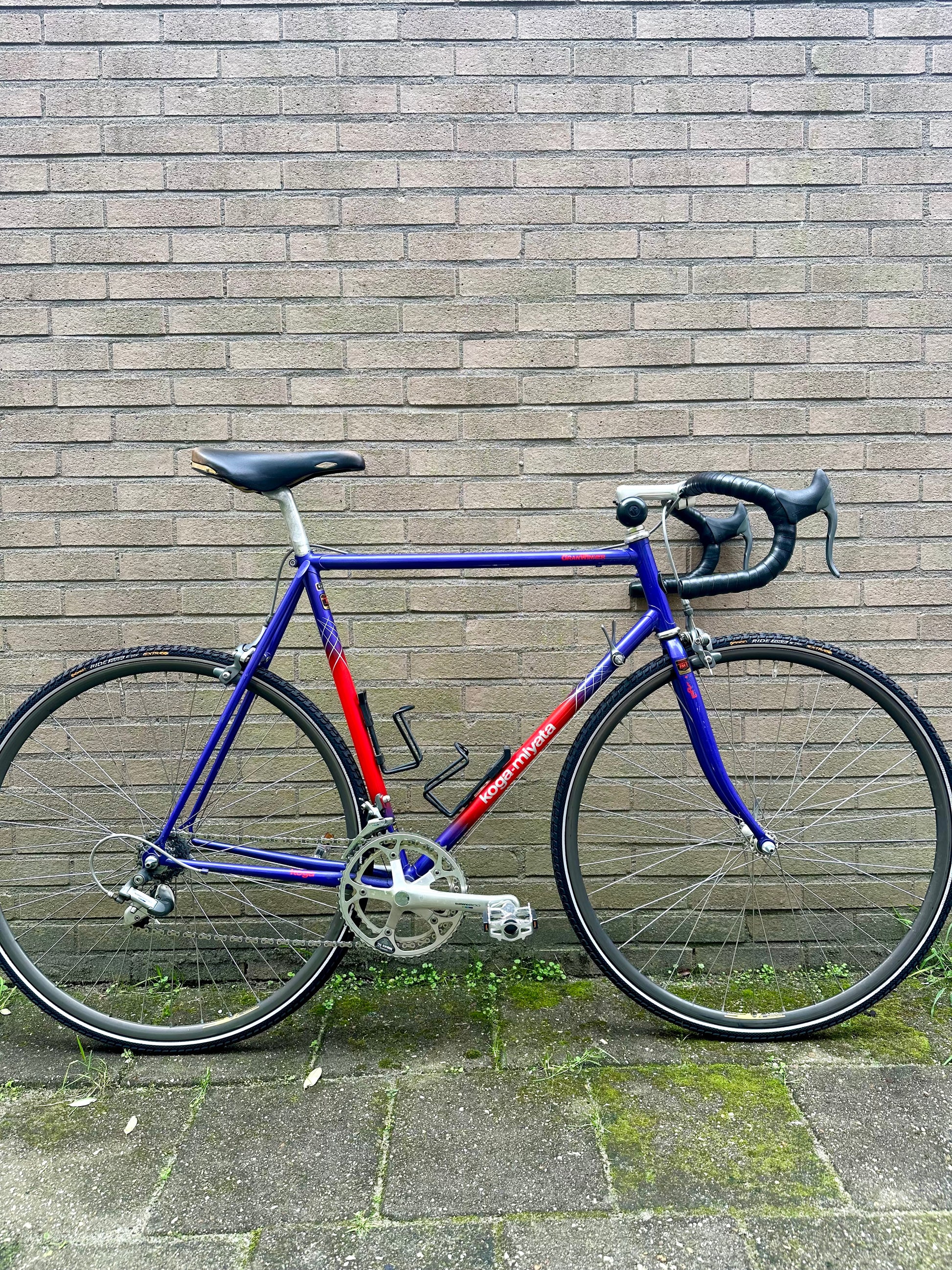 1989 Koga Miyata Granwinner 58cm Shimano 600 Tricolor – Retro Bike Rotterdam