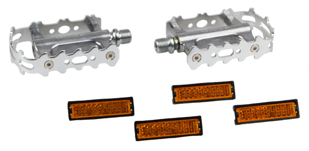 Tecora E All-round aluminium pedals silver