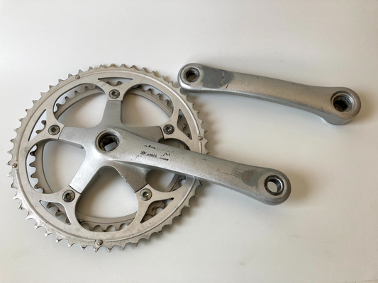 Ofmega Vantage 170mm double crankset vintage rennrad kurbel kurbelarm