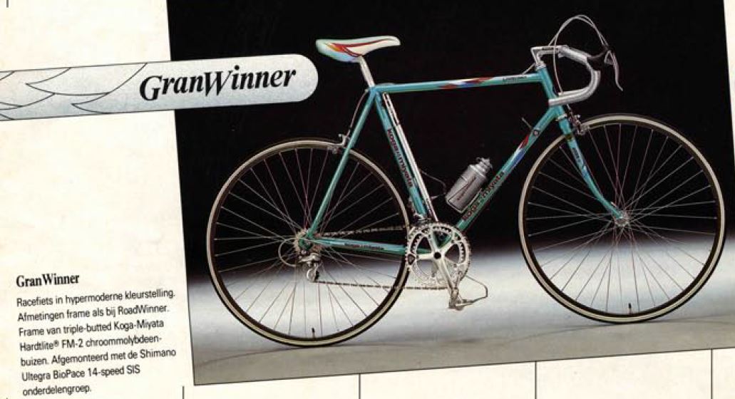 1988 Koga Miyata Granwinner 56cm Shimano 600 Tricolour Retro Bike