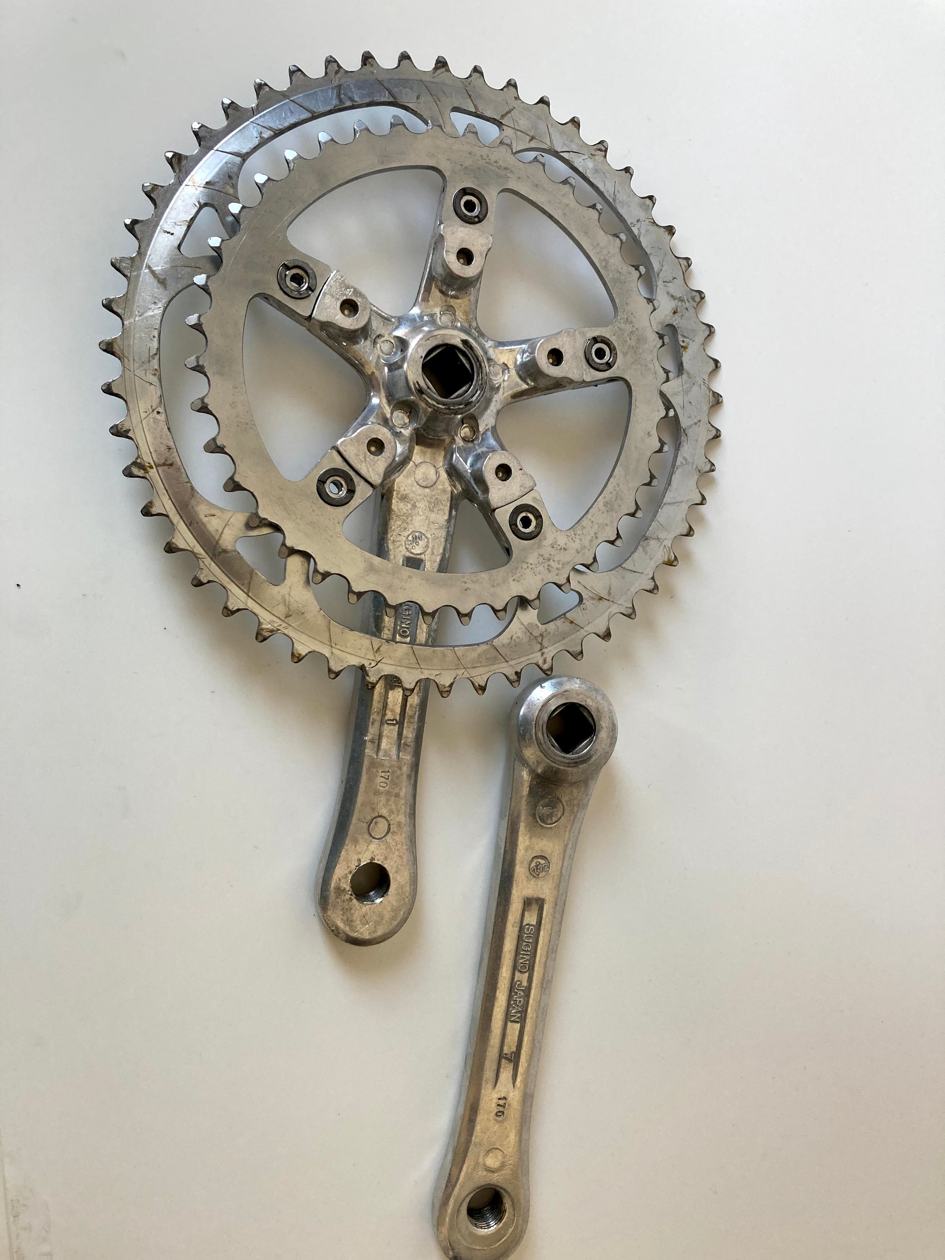 Pédalier Italien Occasion Jeu De Manivelles Vintage Bianchi Ofmega 170mm Plateaux 237021 Pédalier Italien Occasion Jeu De Manivelles Vintage Bianchi Ofmega 170mm Plateaux 237021