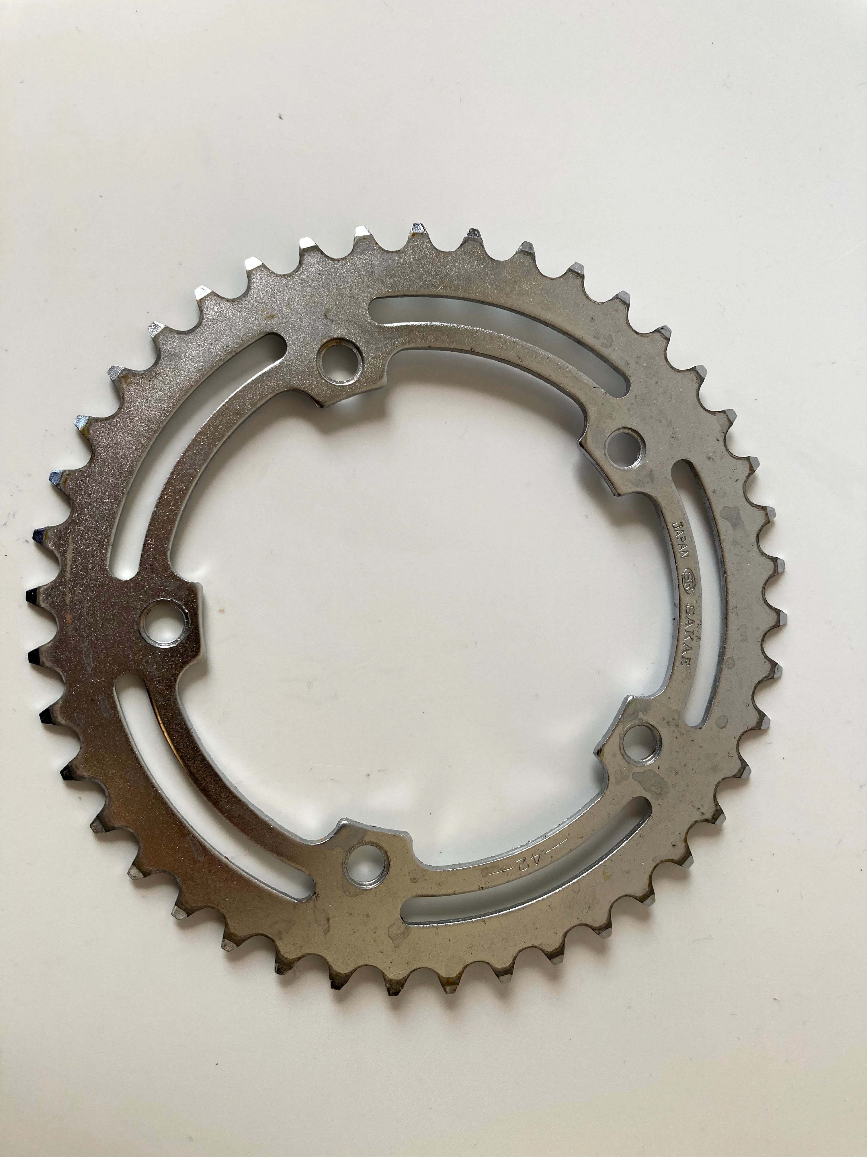 Custom Sakai 42 tooth chainring 110 BCD