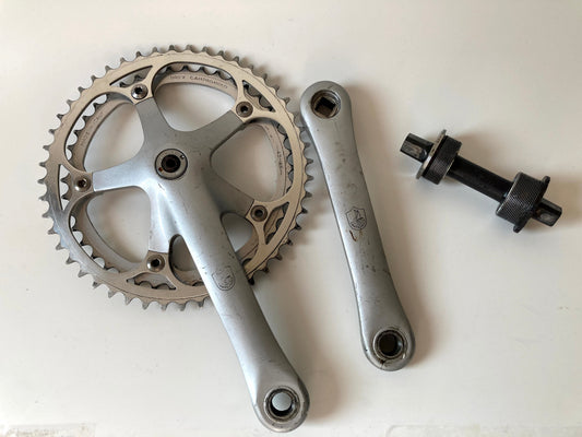 Campagnolo Double Crank Kurbel Manivelle With BSA Shimano Bottom Bracket