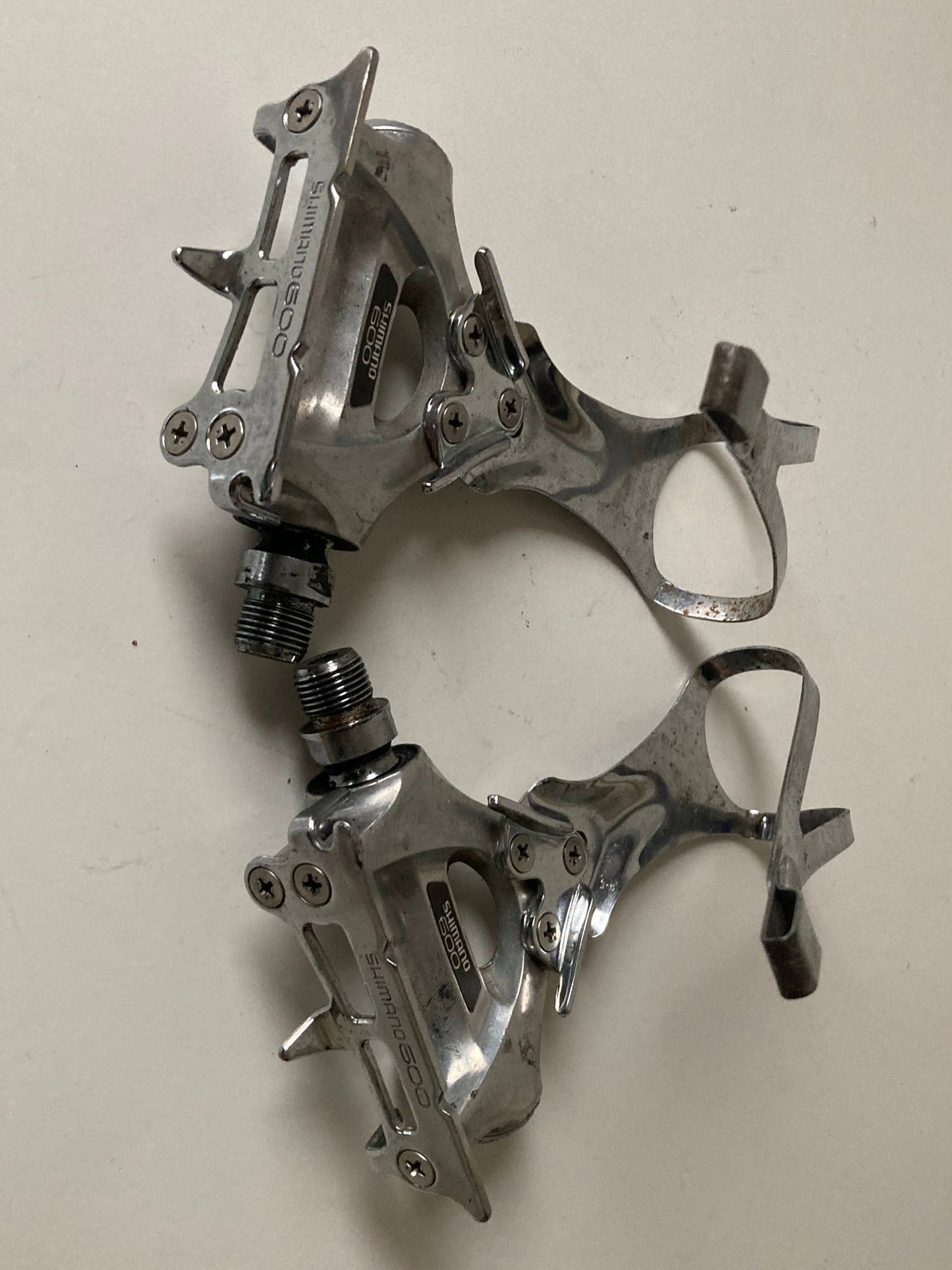 Shimano 600 pedals with clips PD-6207, 600EX Pedale