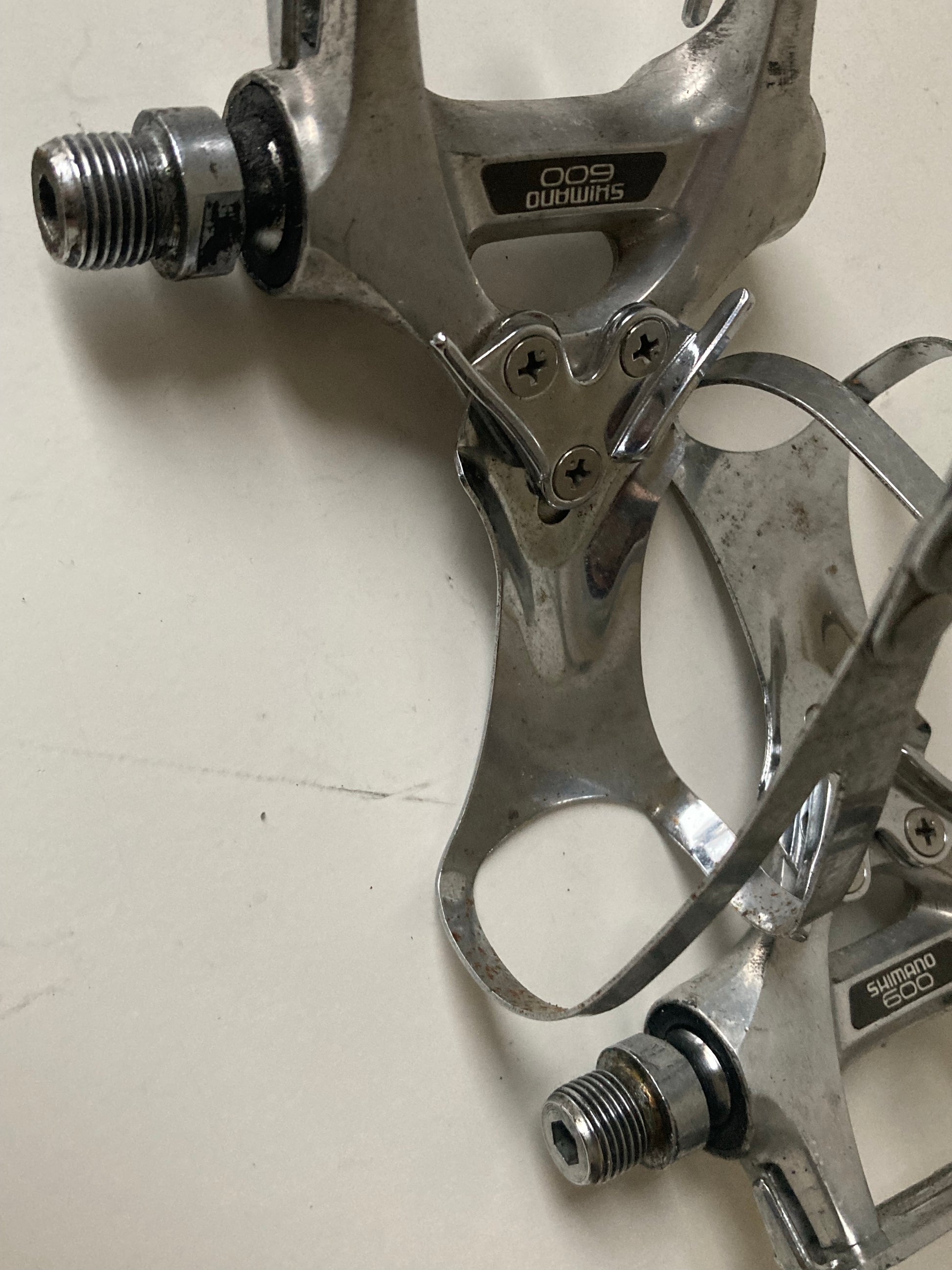 pedale shimano 600 Shimano 600 EX Pedals with clips – Retro Bike Rotterdam