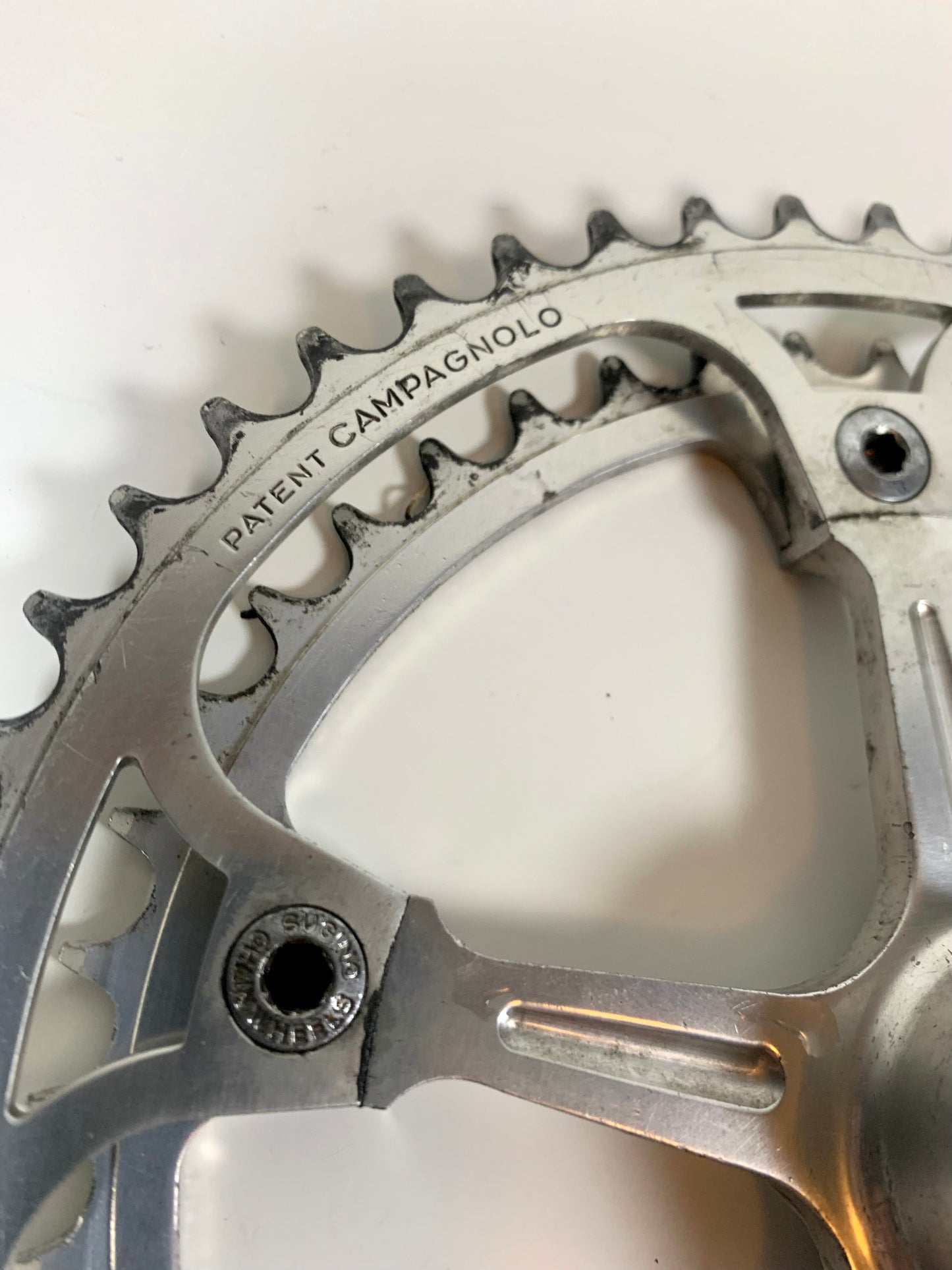 Campagnolo Strada Super Record fluted crank 52/45 tooth