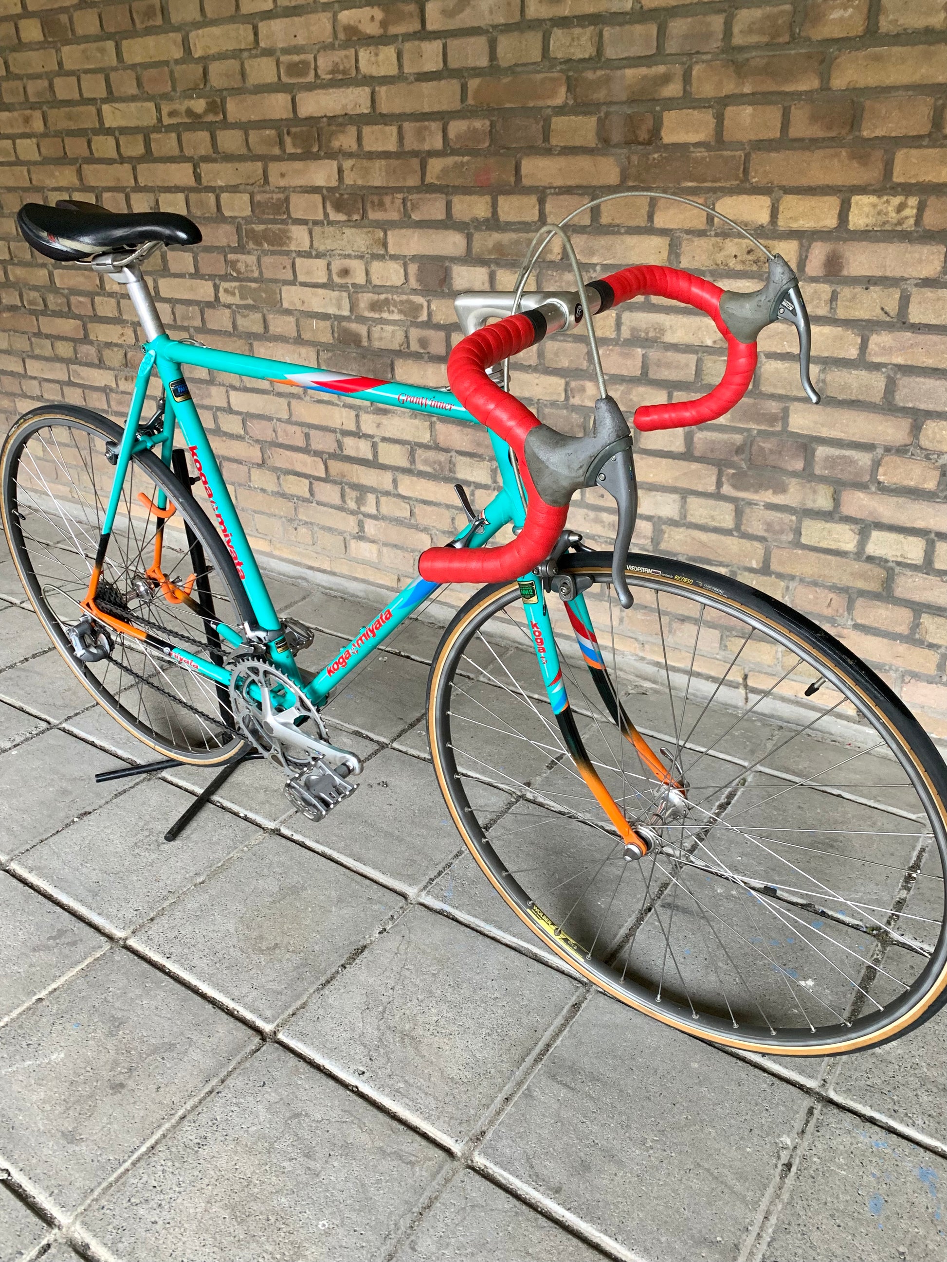 rennrad koga miyata gran winner 1988 Koga Miyata Granwinner 56cm Shimano 600 Tricolour – Retro Bike Rotterdam