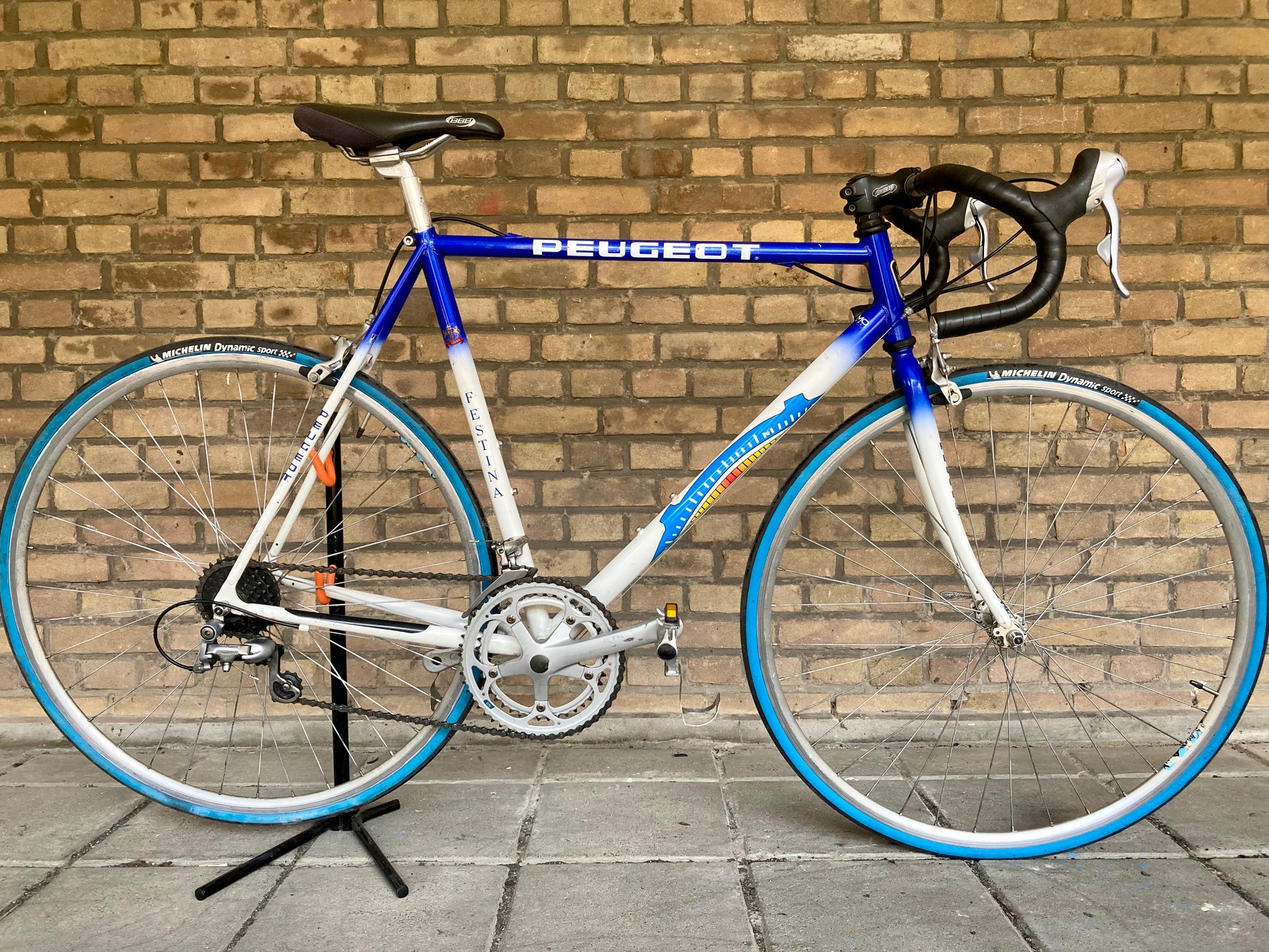 peugeot festina rennrad 1998 Peugeot Festina Team Replica 56cm Shimano RSX – Retro Bike Rotterdam